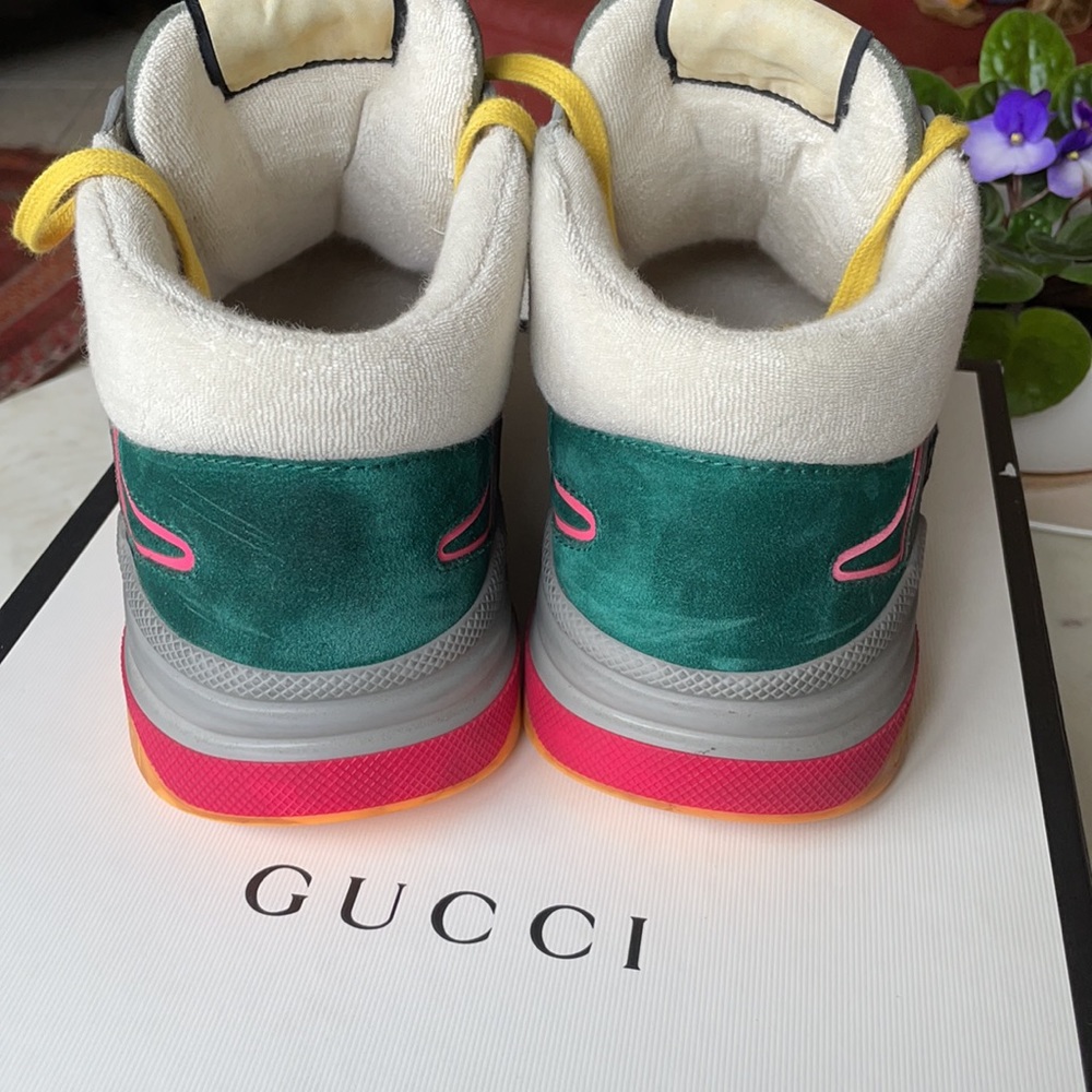 Gucci men’s high top sneakers size 10 eu - Picture 8 of 15
